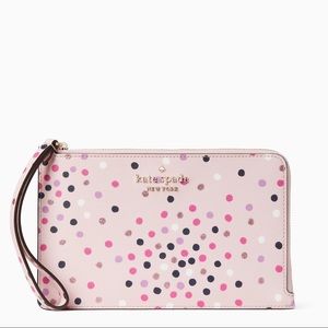 NWT Kate Spade Medium L-Zip Wristlet